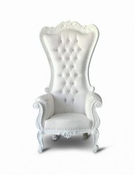 White Royal Throne Chair