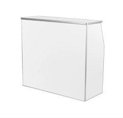 White Portable Bar