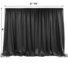 020222 Fixed Height backdrop6 10DRAPE Pipe & Drape Backdrop Kit 6-10 FT